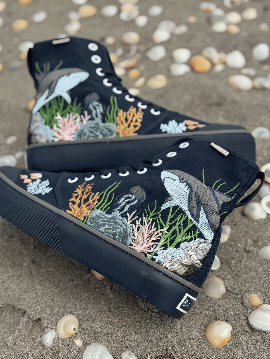 Coral Explorer Platform High Top Sneakers | BANGS Shoes