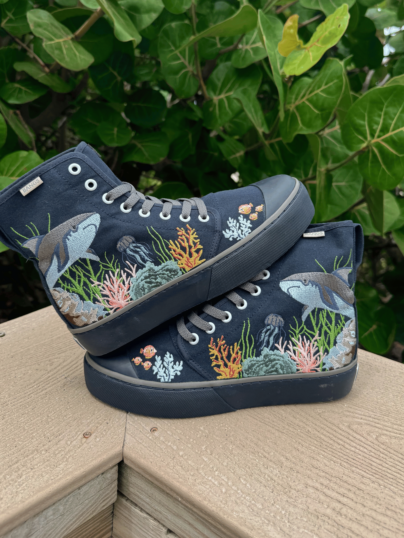 Coral Explorer Platform High Top Sneakers | BANGS Shoes