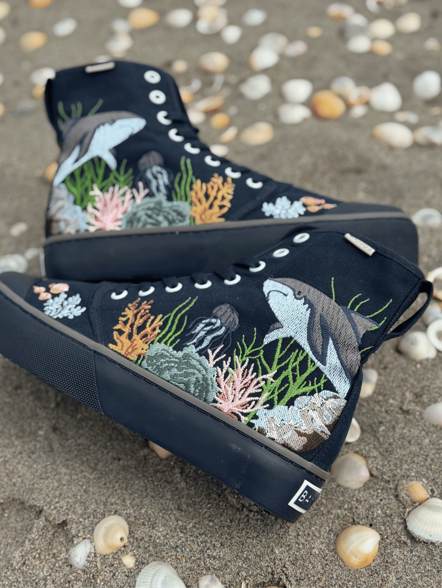 Coral Explorer Platform High Top Sneakers | BANGS Shoes
