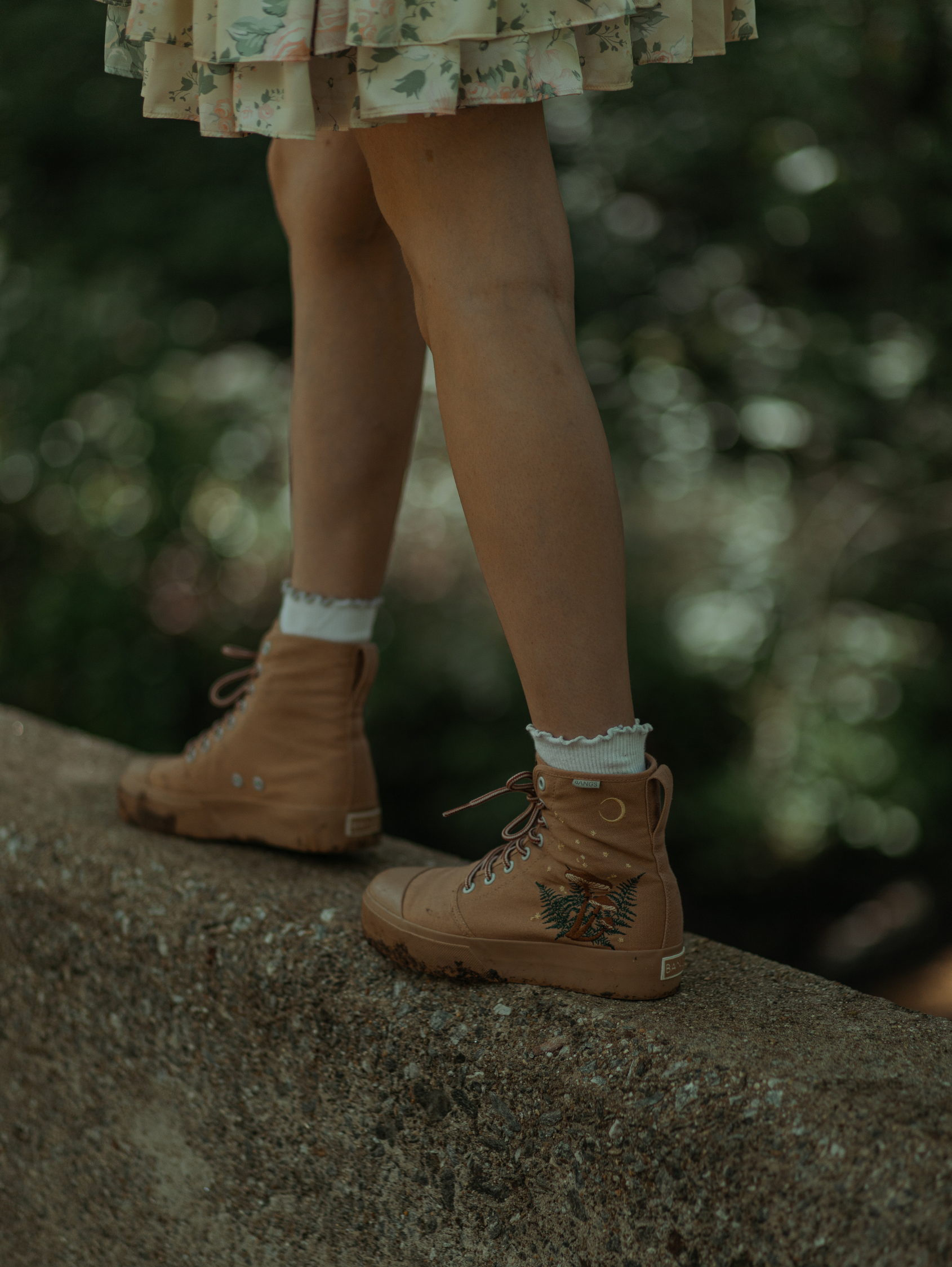 Woodland Wanderer Platform High Top Sneakers | BANGS Shoes