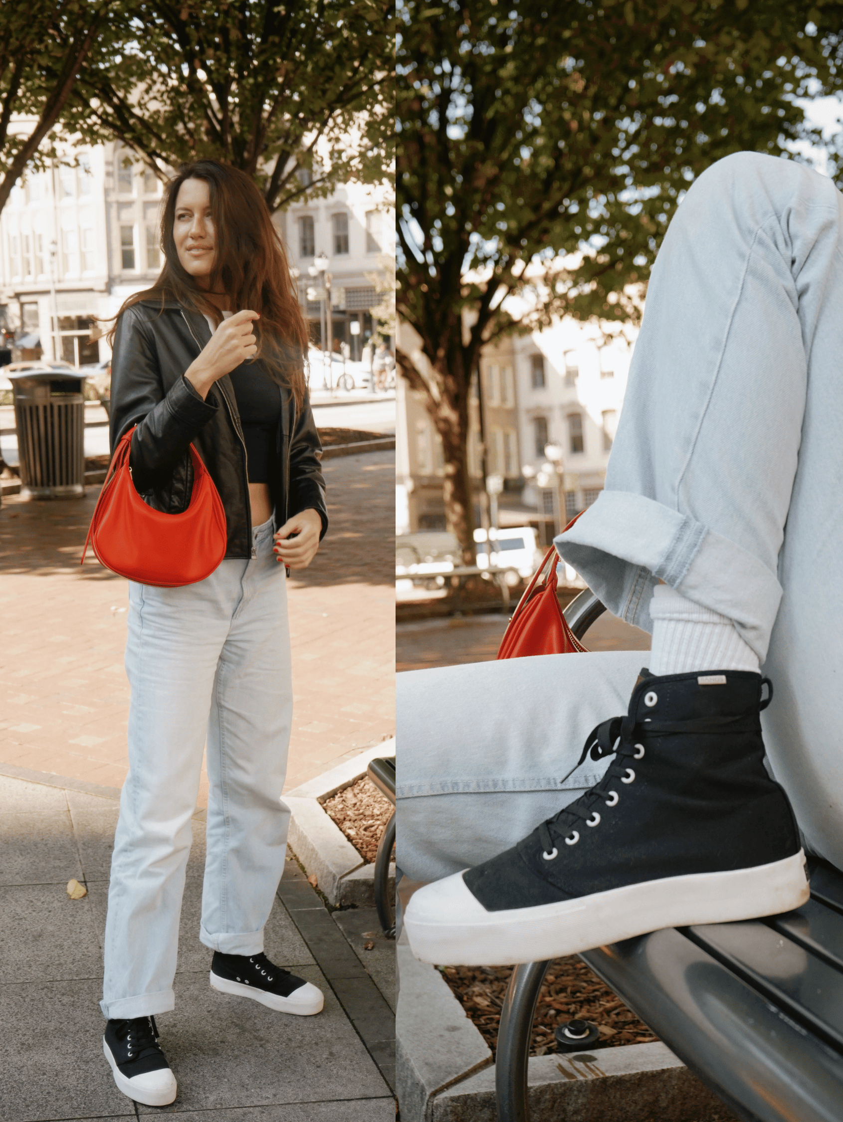 【HI FI FNK】Lab Oversized Pigment Top Onyx Platform High Top Sneakers | BANGS Shoes | Classic Canvas