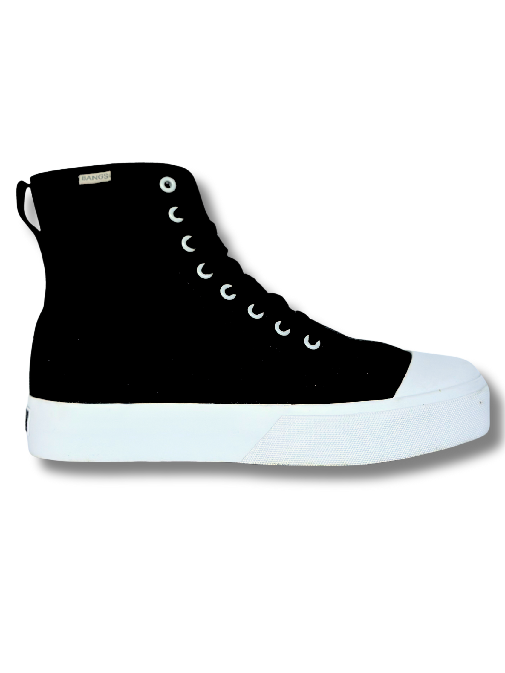 Onyx Platform High Top Sneakers | BANGS Shoes | Classic Canvas