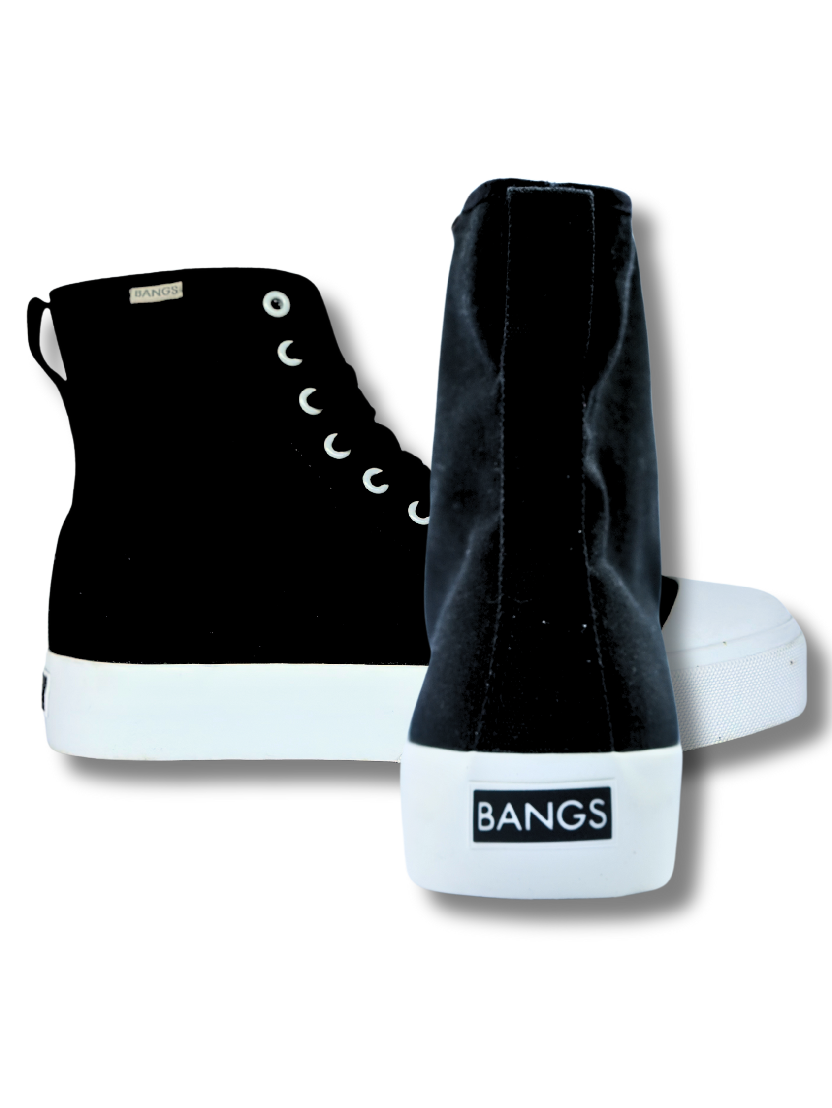 Onyx Platform High Top Sneakers | BANGS Shoes | Classic Canvas