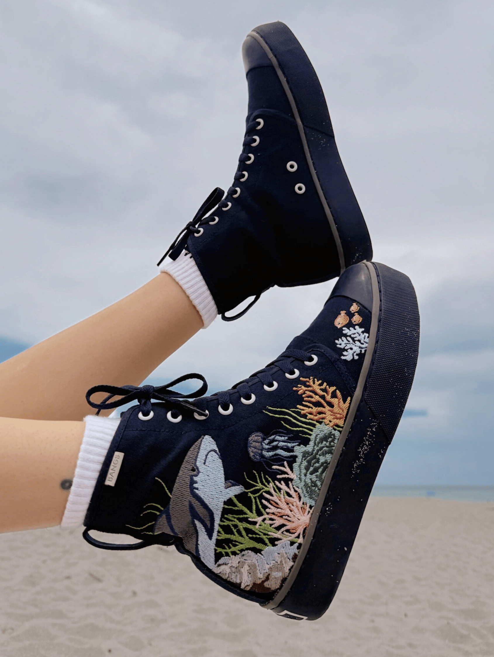 Coral Explorer Platform High Top Sneakers | BANGS Shoes Coral Explorer Platform High Top Sneakers | BANGS Shoes
