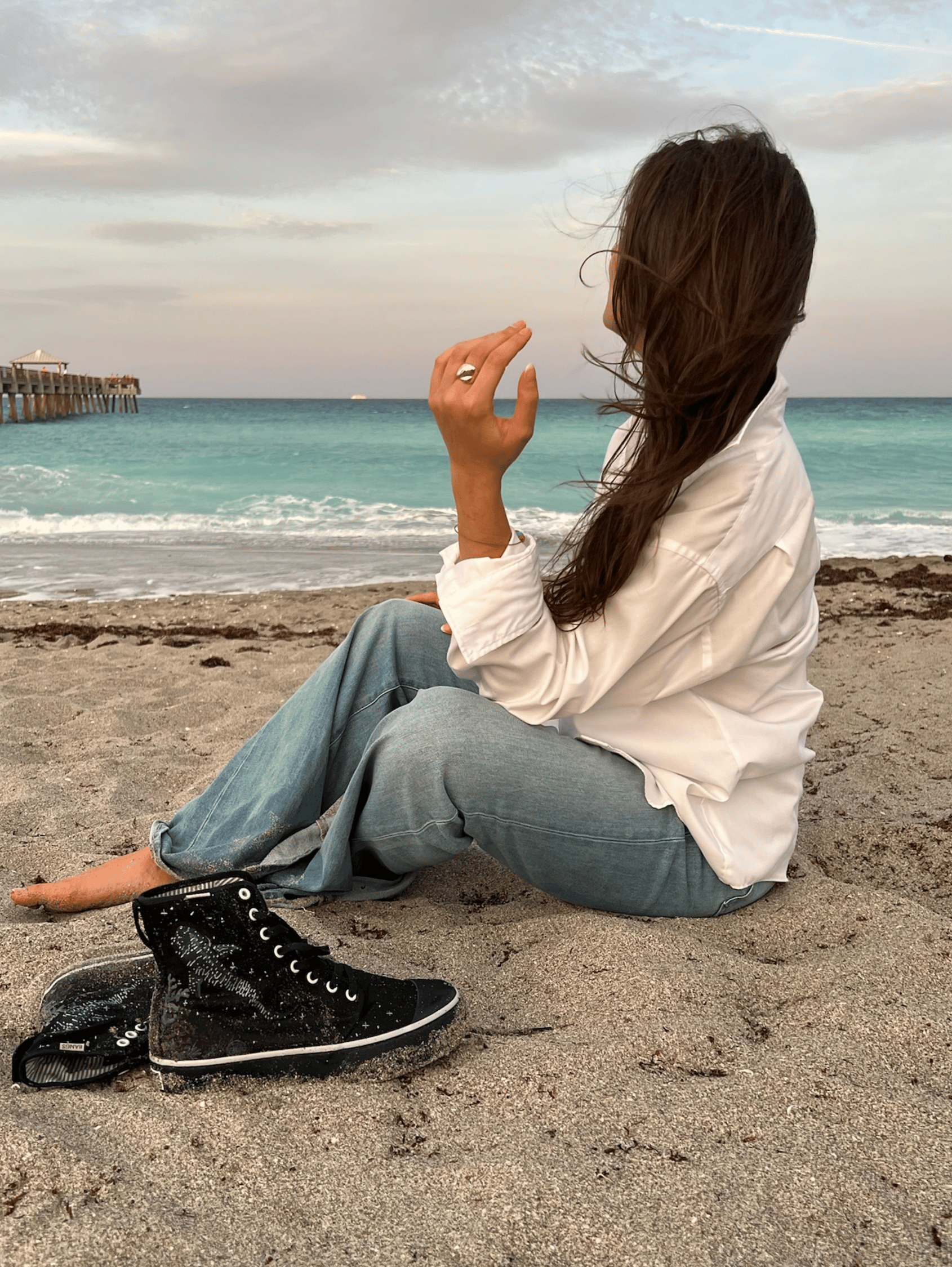 Celestial Sea Platform High Top – BANGS Shoes