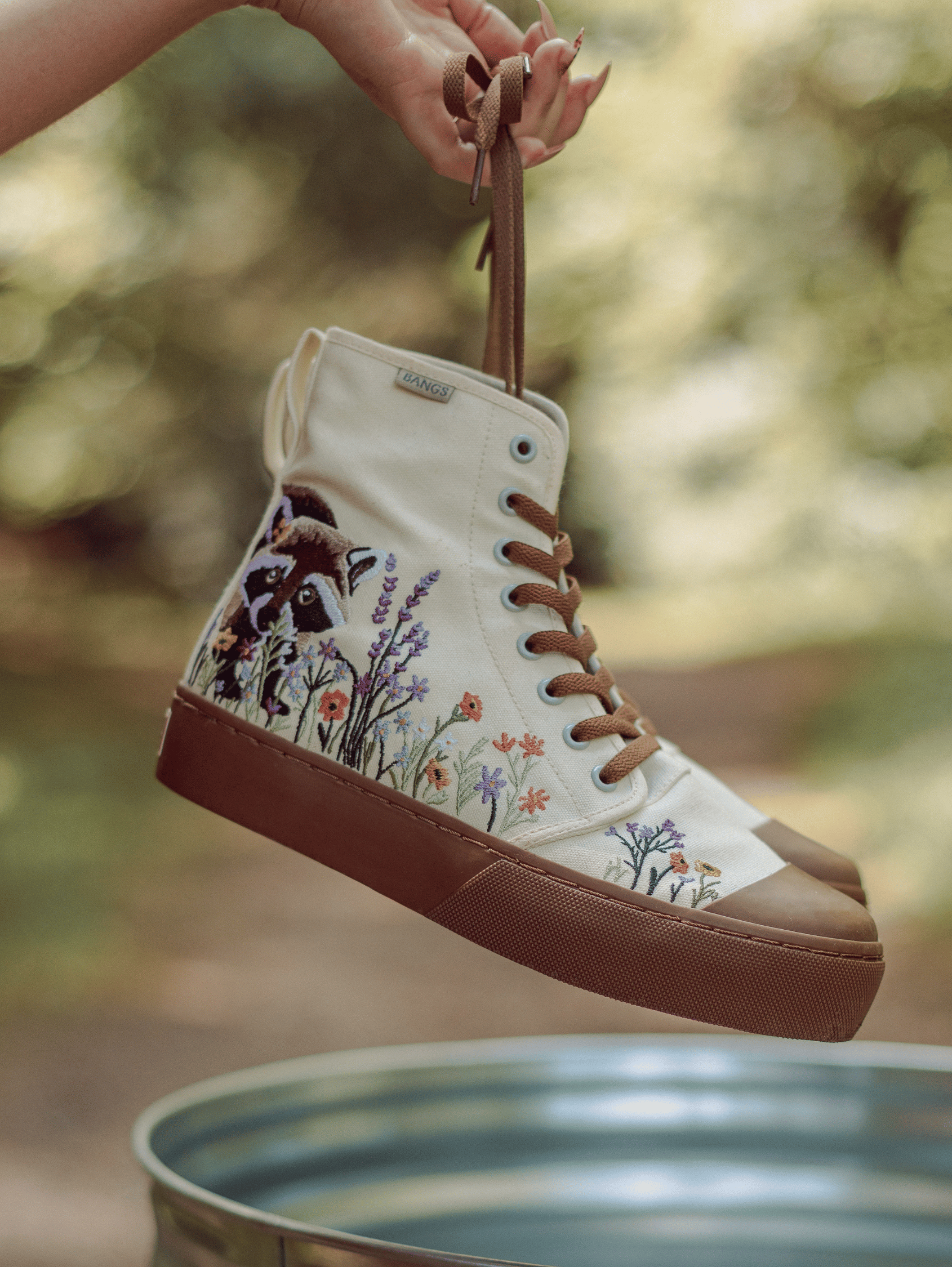 Meadow Mischief Platform High Top Sneakers | BANGS Shoes