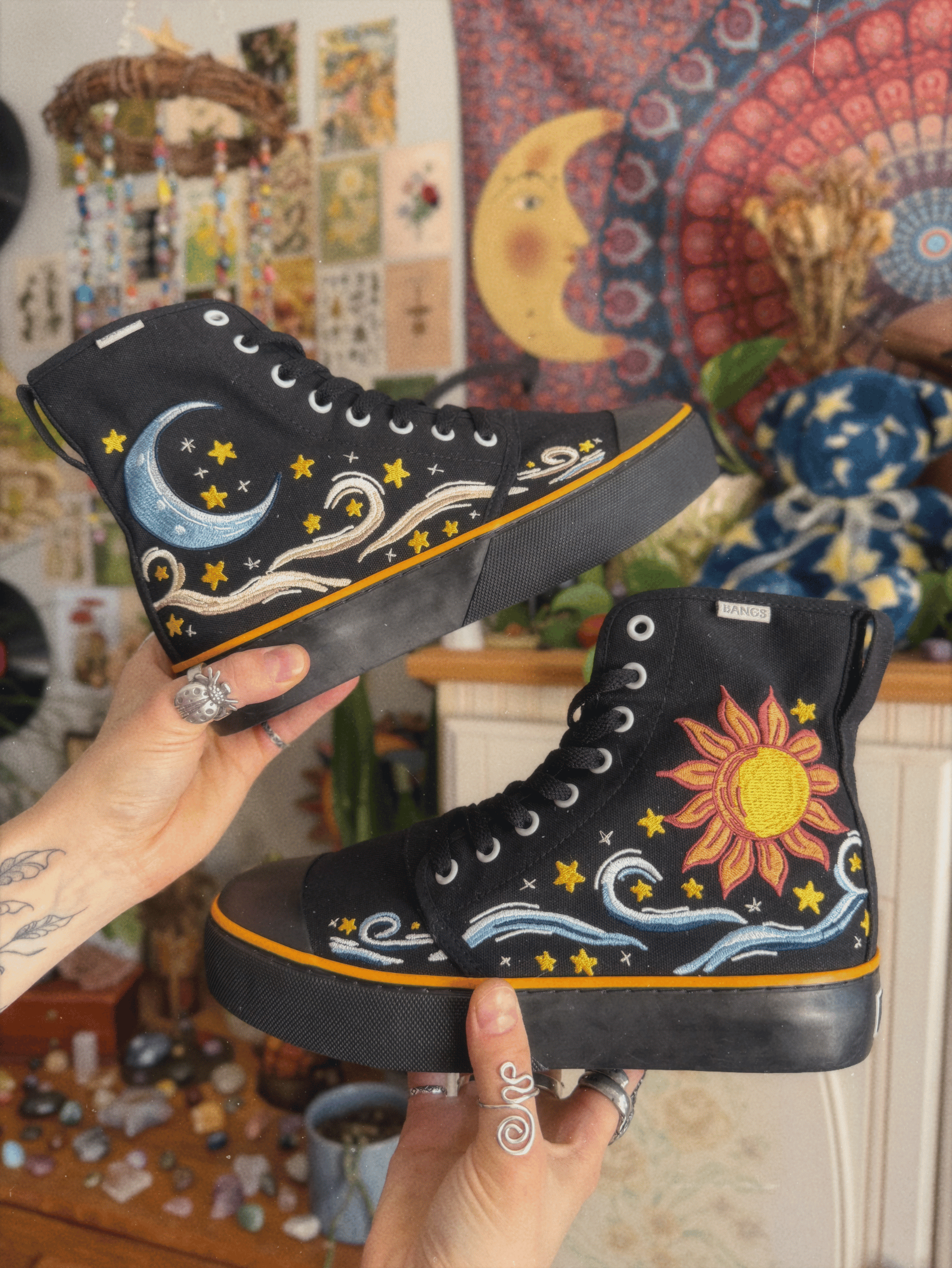 Onyx Dawn to Dusk Platform High Top – BANGS Shoes
