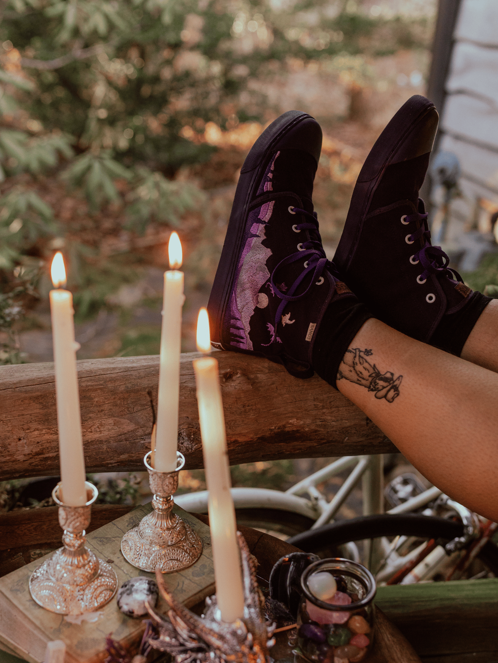 LIVE IN VERSE ～THE BEST～ Mystic Mountain High Top Sneakers | BANGS Shoes