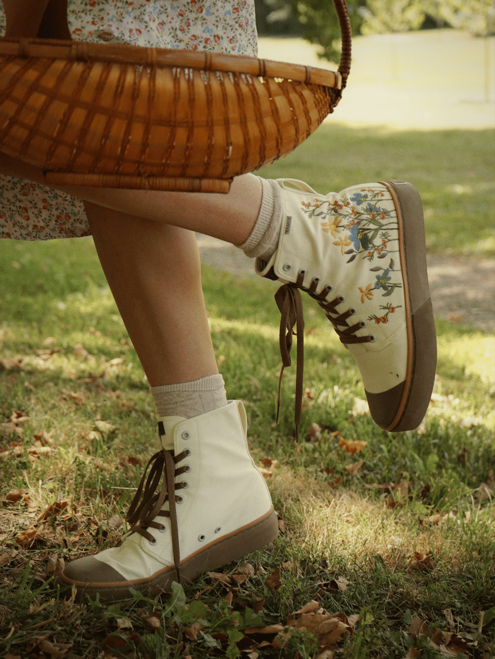Sunshine Meadow Platform High Top Sneakers | BANGS Shoes