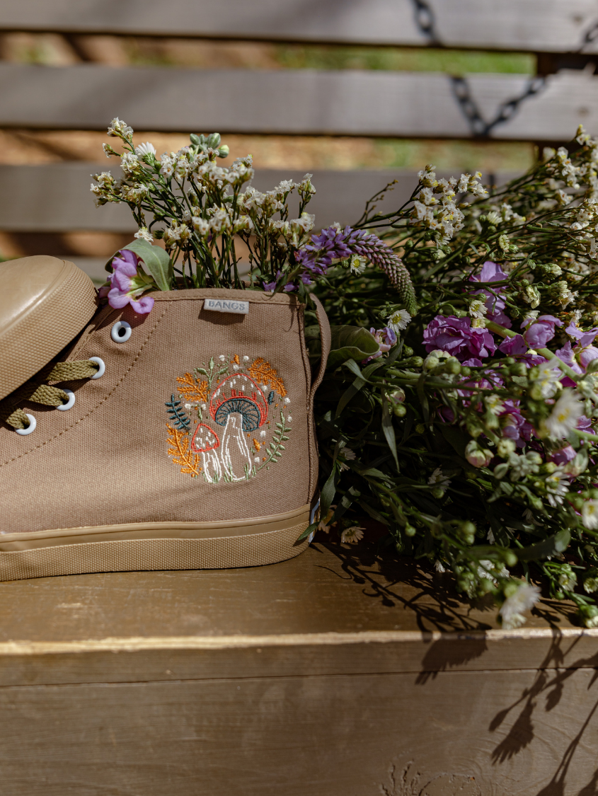 bangs shoes succulent Mushroom Meadow High Top Sneakers | BANGS Shoes