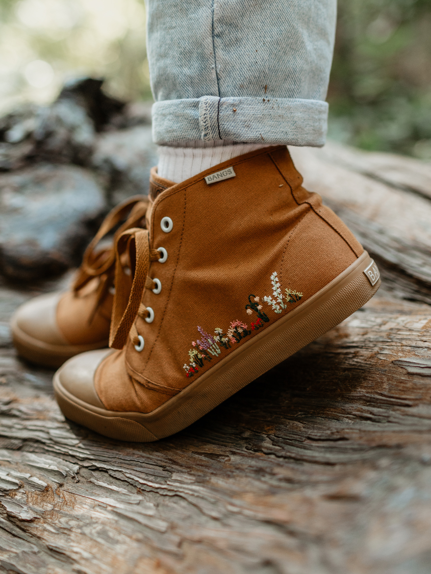 Floral high top sneakers best sale